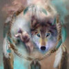 Diamond Painting Wolven voorbeeldafbeelding van het volledige ontwerp