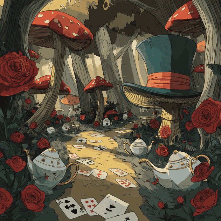 Diamond Painting Wonderland voorbeeldafbeelding van het volledige ontwerp
