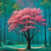 Diamond Painting Woud voorbeeldafbeelding van het volledige ontwerp