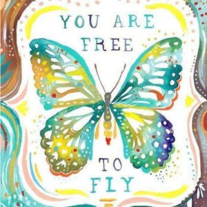 Diamond Painting You Are Free To Fly voorbeeldafbeelding van het volledige ontwerp