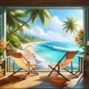 Diamond Painting Zeezicht voorbeeldafbeelding van het volledige ontwerp
