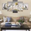 Diamond Painting Zeilschip In Wijnglas 5 Luiken voorbeeldafbeelding van het volledige ontwerp