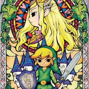 Diamond Painting Zelda Abstract voorbeeldafbeelding van het volledige ontwerp
