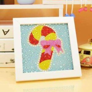Diamond Painting Zuurstok Met Strikje voorbeeldafbeelding van het volledige ontwerp