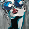 Diamond Painting art deco hip schilderij voorbeeldafbeelding van het volledige ontwerp