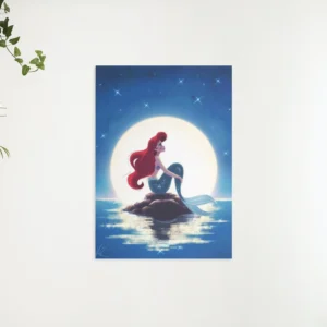 Diamond Painting Disney Zeemeermin Maan voorbeeldafbeelding van het volledige ontwerp