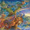 Diamond Painting Fantasie wereld voorbeeldafbeelding van het volledige ontwerp