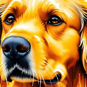 Diamond Painting Gouden Vriend, Abstracte Drip voorbeeldafbeelding van het volledige ontwerp