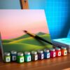 Diamond Painting Kleurrijke Nummer Schilderij Kit voor Beginners voorbeeldafbeelding van het volledige ontwerp