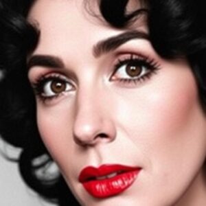 Diamond Painting Liz Taylor, popart legende voorbeeldafbeelding van het volledige ontwerp