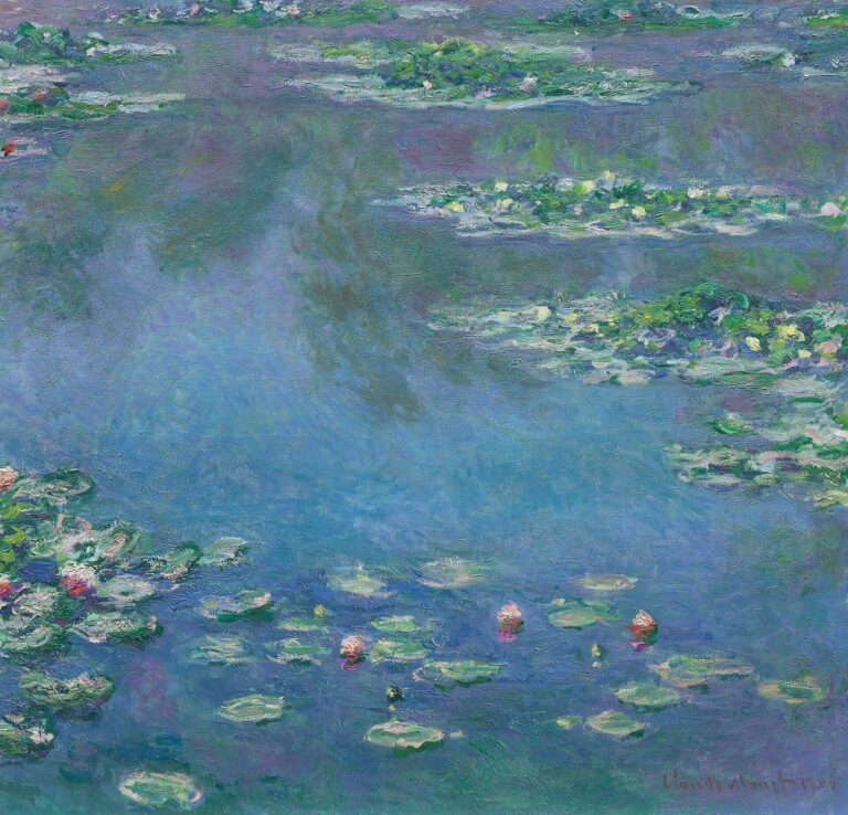 Diamond Painting Waterlelies (Monet) voorbeeldafbeelding van het volledige ontwerp