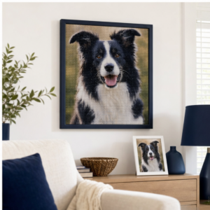 Voorbeeldweergave: persoonlijke diamond painting als wanddecoratie