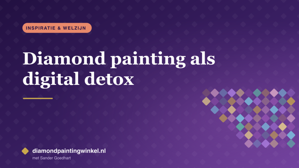 Diamond painting als digital detox