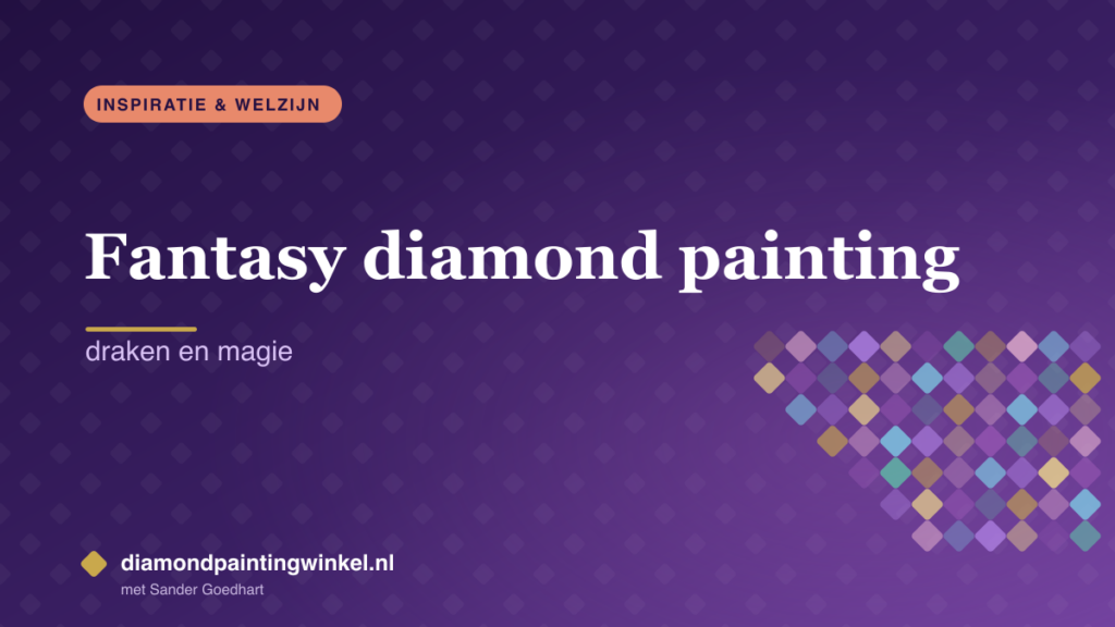 Fantasy diamond painting: draken en magie