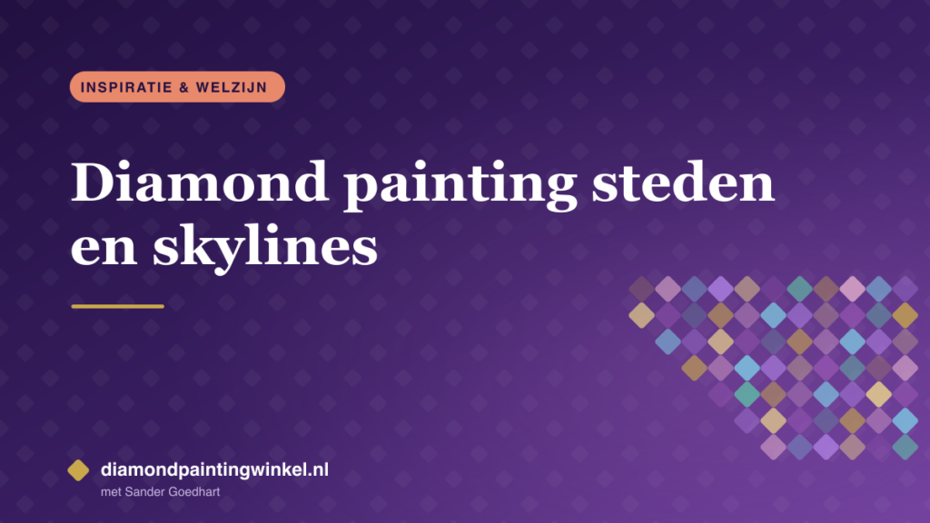 Diamond painting steden en skylines
