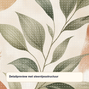 Diamond painting pakket sage botanical abstract met hoofdbeeld en sfeerbeelden detailpreview