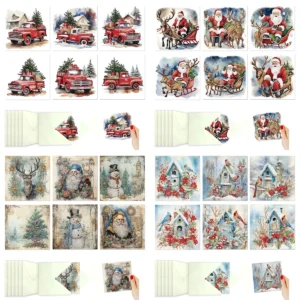 Kerstkaarten, set van 6